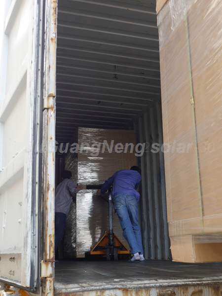 Shipments via Containers