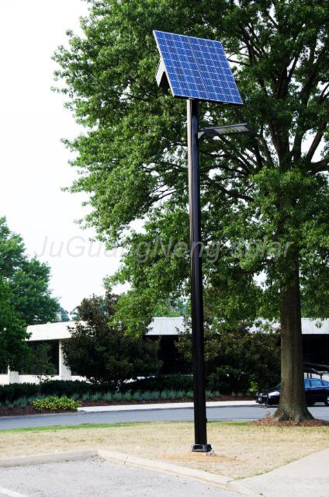 Glass solar panels for solar street lights