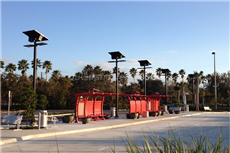 Glass solar panels for solar street lights